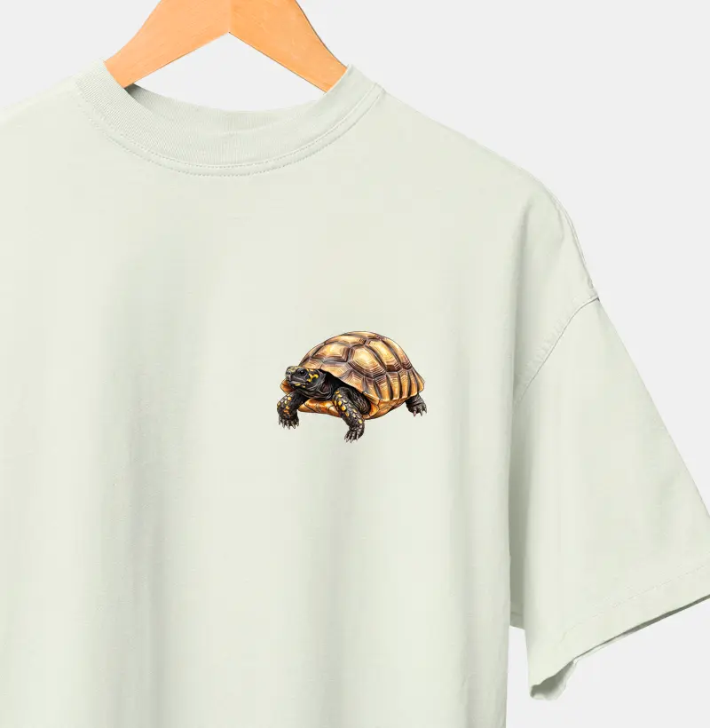 Répteis - Mini - Jabuti-tinga - Oversized - Camiseta Oversized