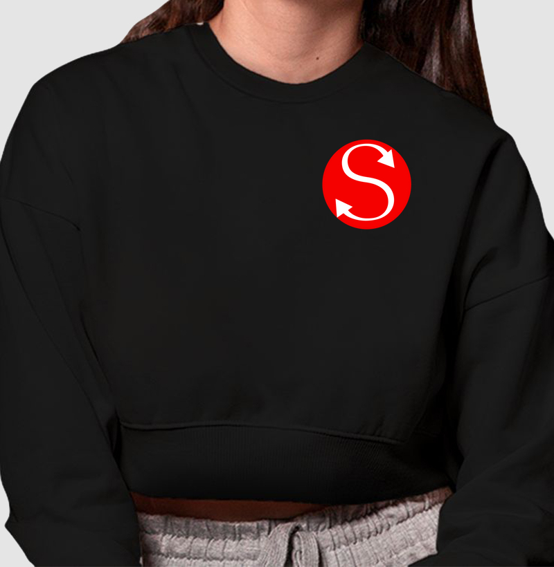 Cropped Moletom  - Sinsation - S Vermelho