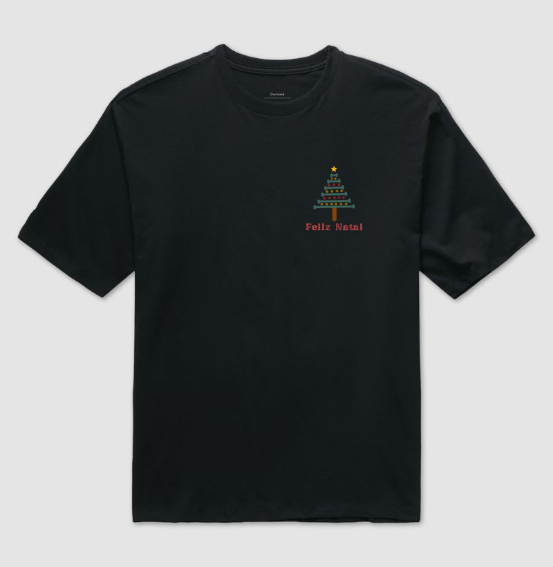 Camiseta Oversized Árvore de Natal