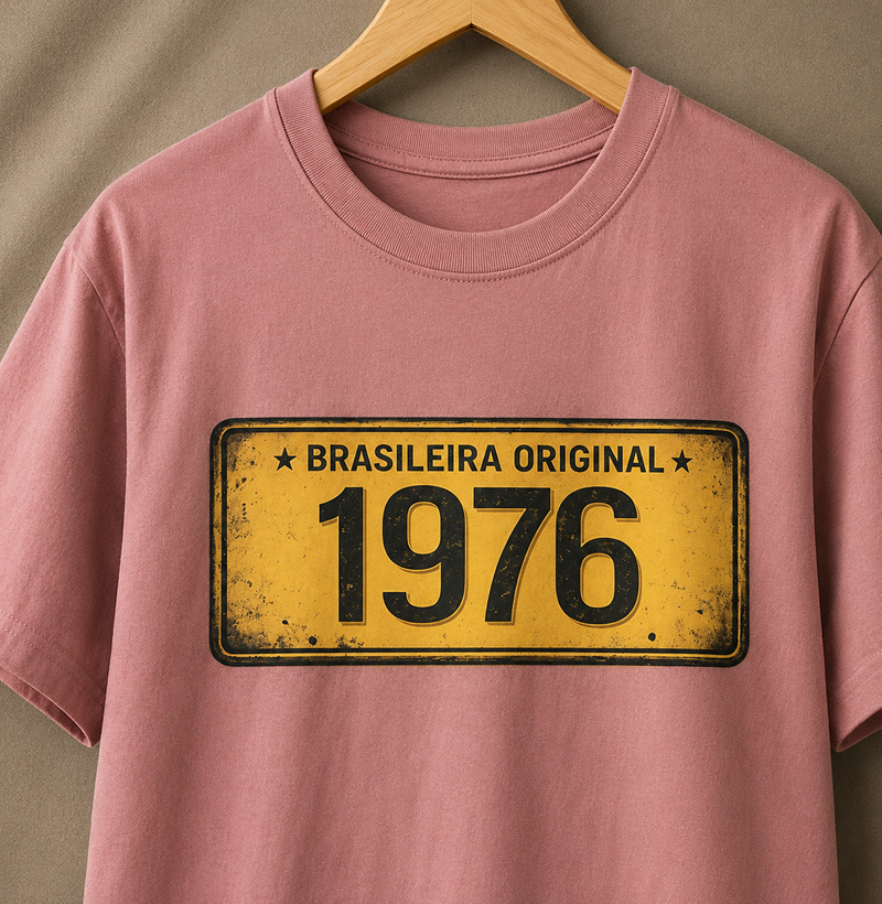 PLACA AMARELA 1976 BRASILEIRA