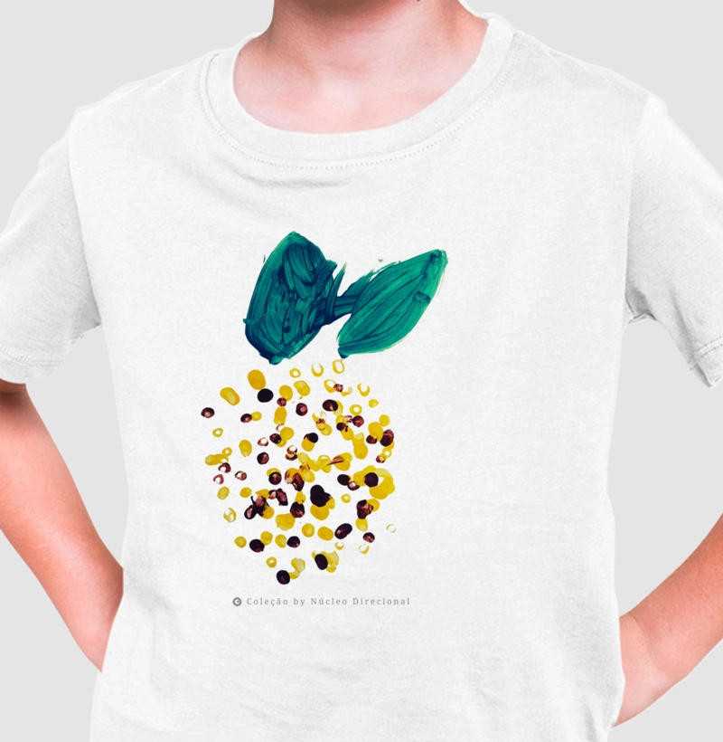 Camiseta Infantil Abacaxi by Davi Arraes