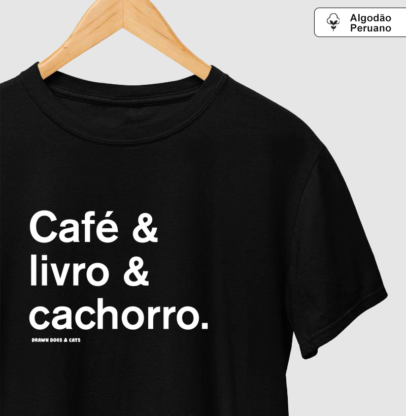 Café & livro & cachorro
