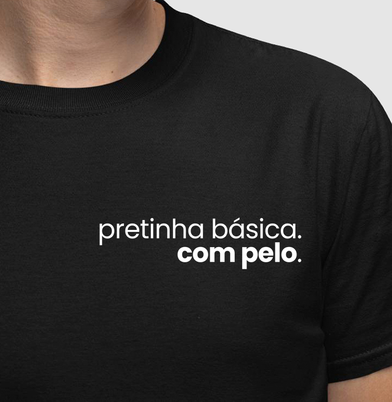 Pretinha básica com pelo
