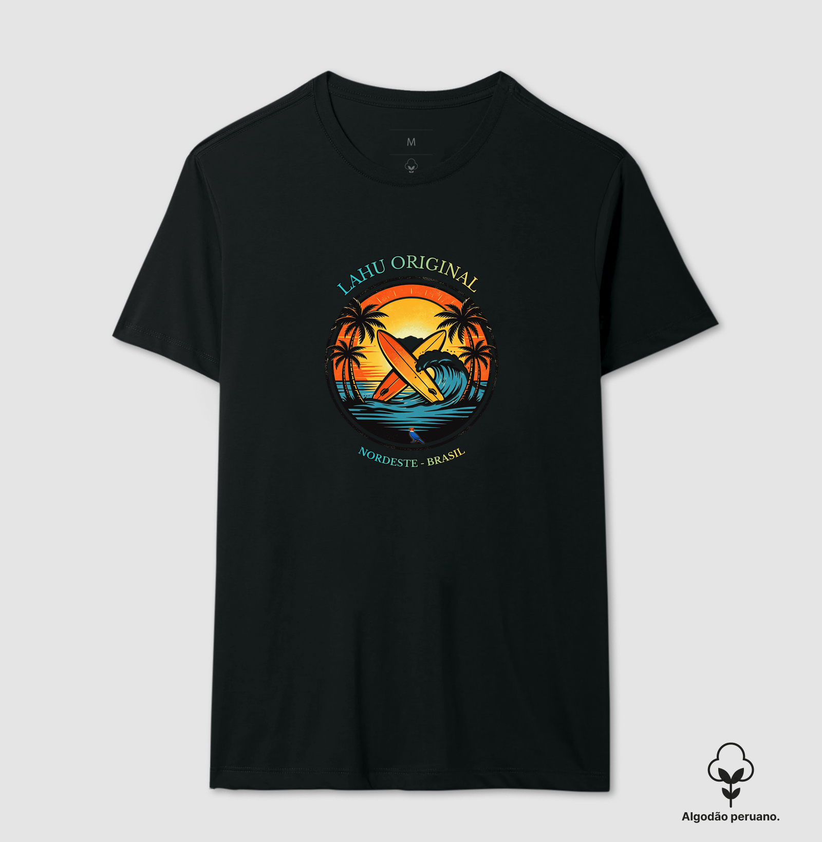 “Sinta a energia das ondas nordestinas com a estampa Lahu Original. Cores vibrantes, estilo surf e alma brasileira — feita para quem carrega o sol e o mar no coração. Vista o Nordeste, vista Lahu!”