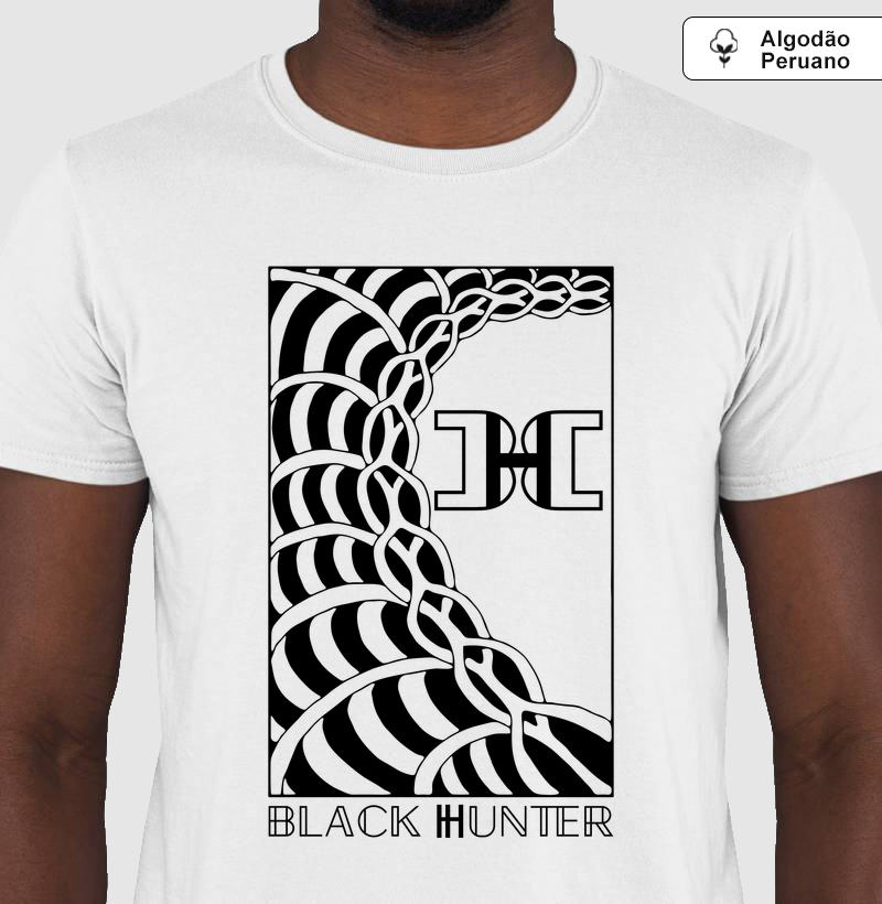 camiseta algodão peruano black hunter