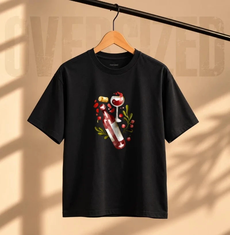 Camiseta Sabor do Vinho - Camiseta Oversized