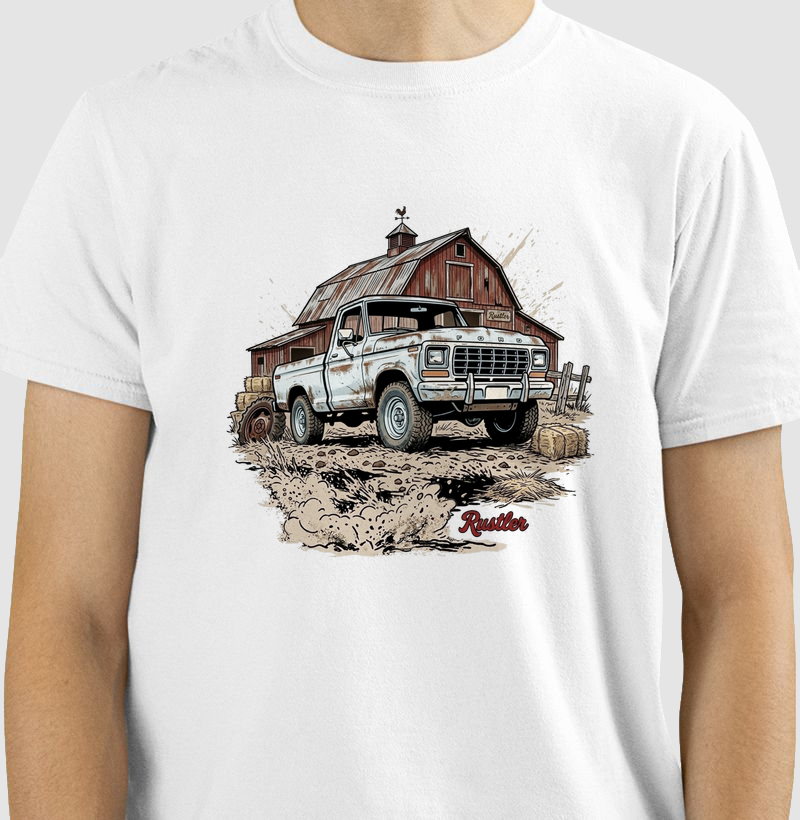 Camiseta Farm Truck Vintage – Old Ford Pickupruck