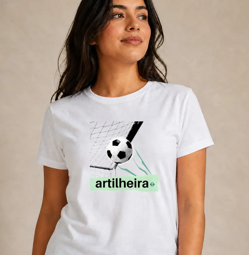 feminina de futebol estampa "artilheira" joga bonita