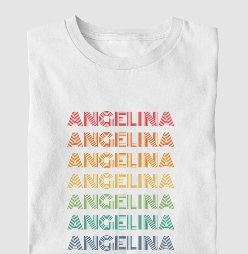 Angelina Letreiro Retrô