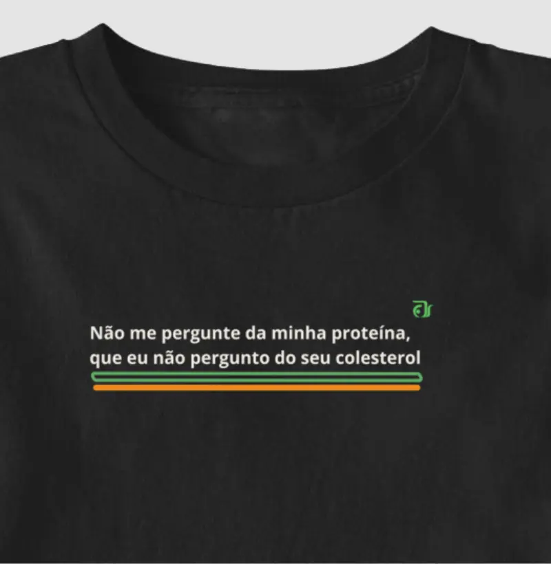 Não me pergunte da minha proteína, que eu não pergunto do seu colesterol 