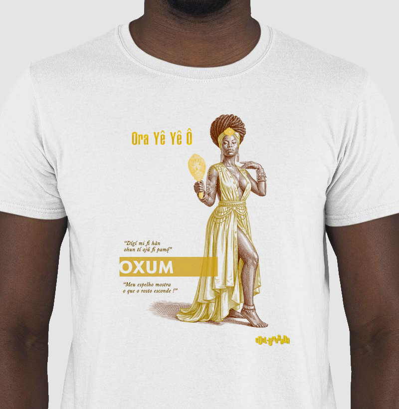 camiseta OXUM iorubá masculina