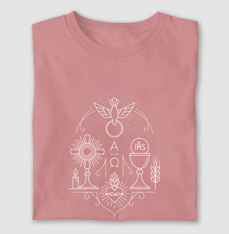 Camiseta Símbolos Católicos