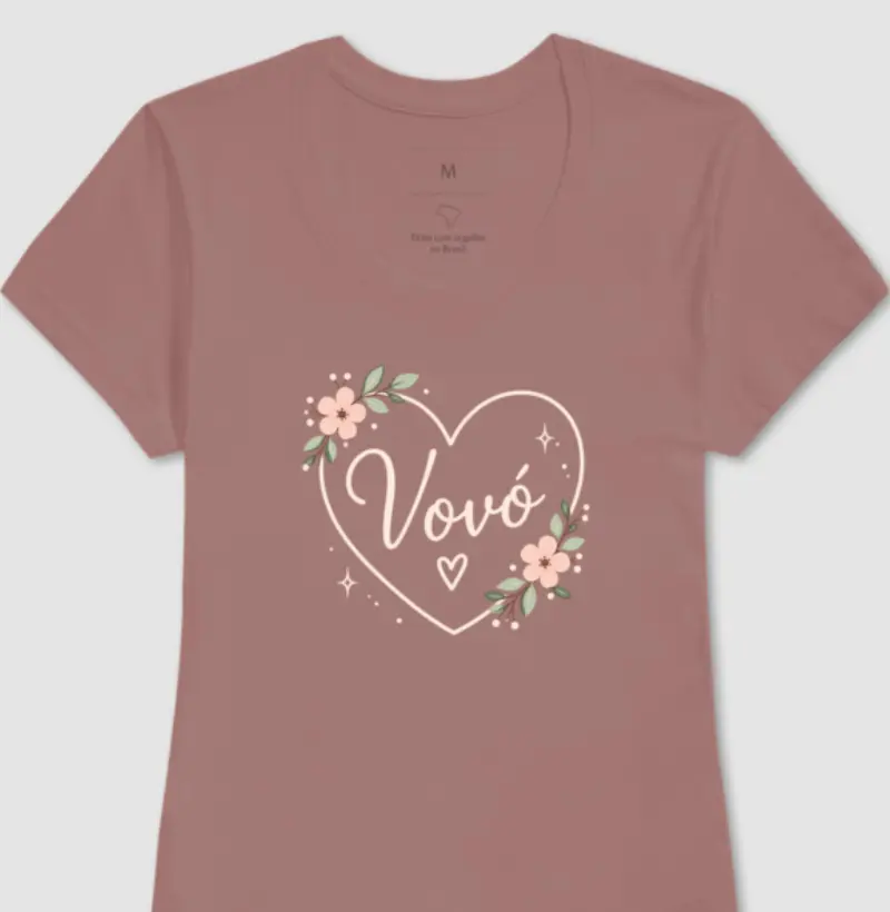 Vovó - coração e flores - Imagem 2