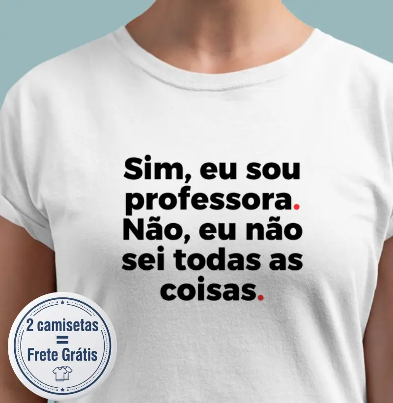Camiseta Premium Professor/Pedagogo