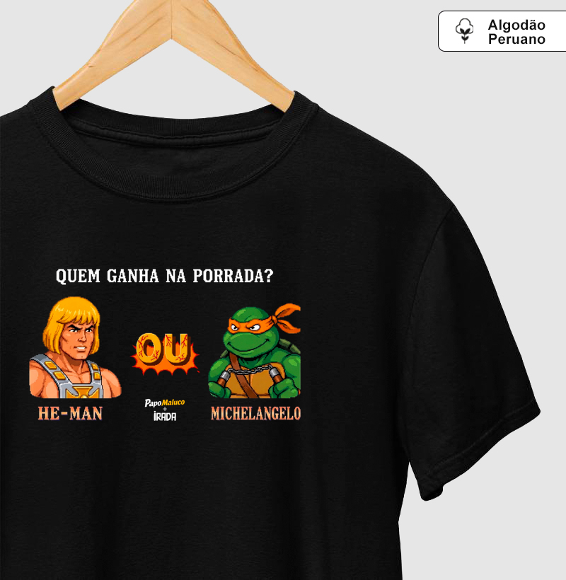 Quem ganha na porrada: He-man ou Michelangelo?