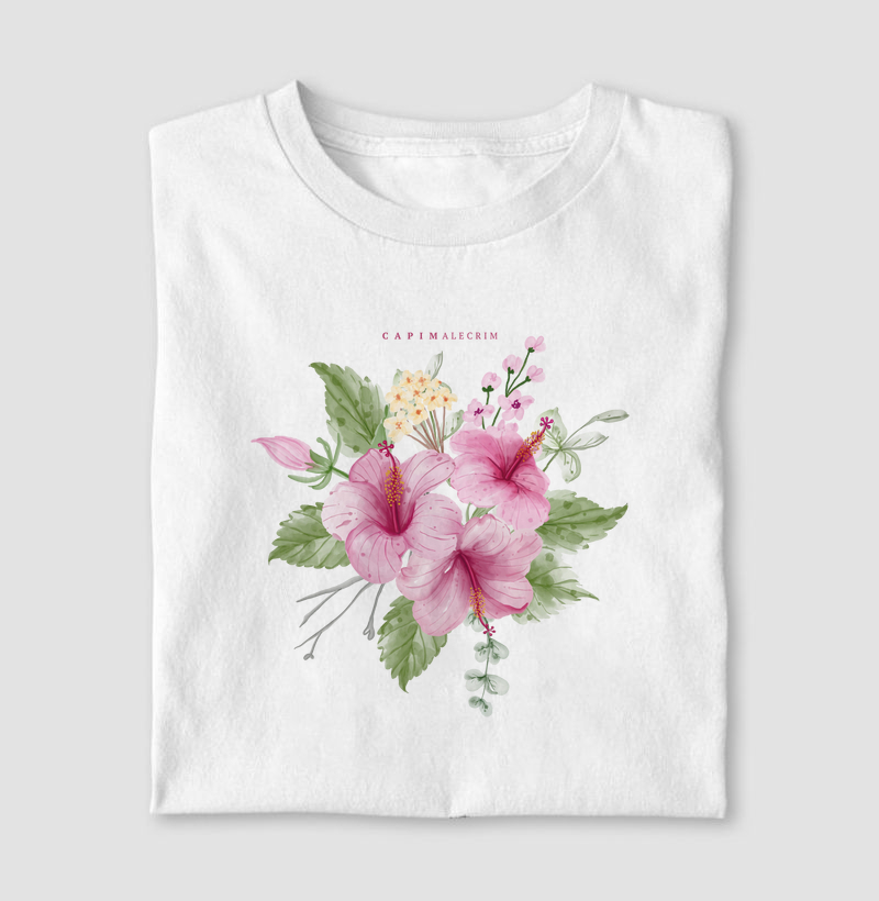 T-shirt Arranjo Hibisco