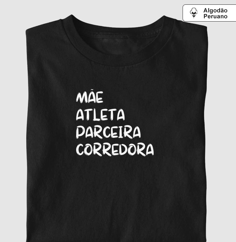 Camiseta Fawk - Mãe, atleta, parceira, corredora