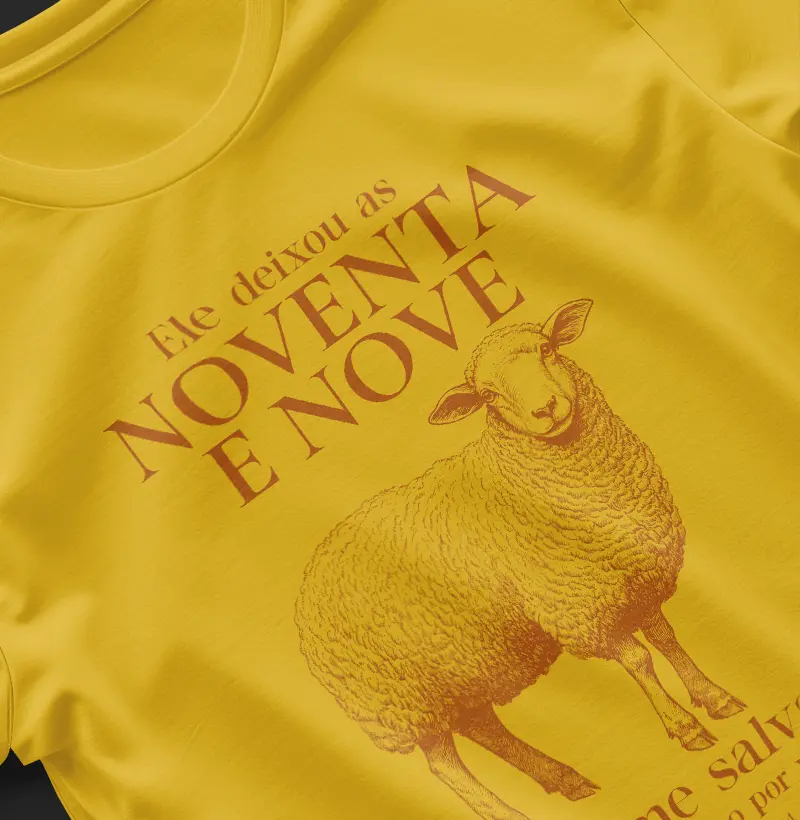Blusa Ele deixou as 99 para me salvar Mateus 18:10 - 14