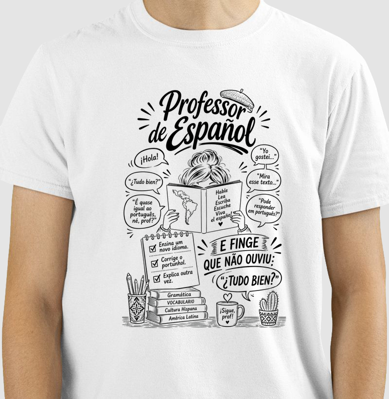 Camiseta Unissex Algodão Portunhol