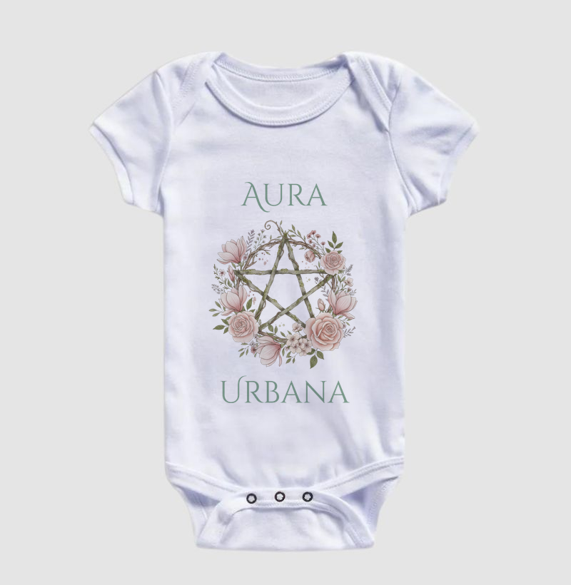 Pentagrama em Flor - Body Infantil