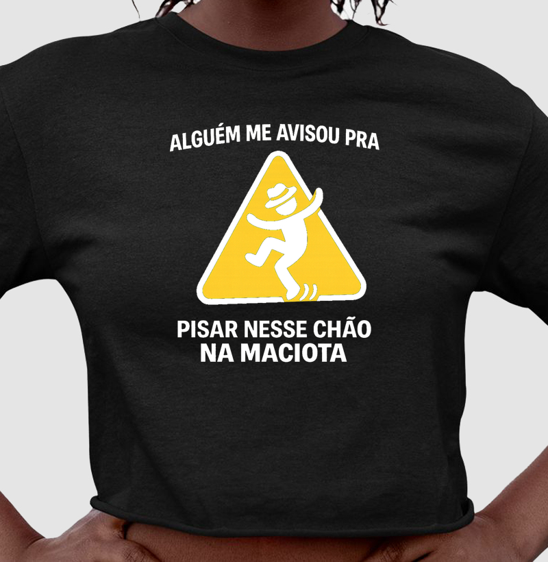 Cropped Chão na maciota