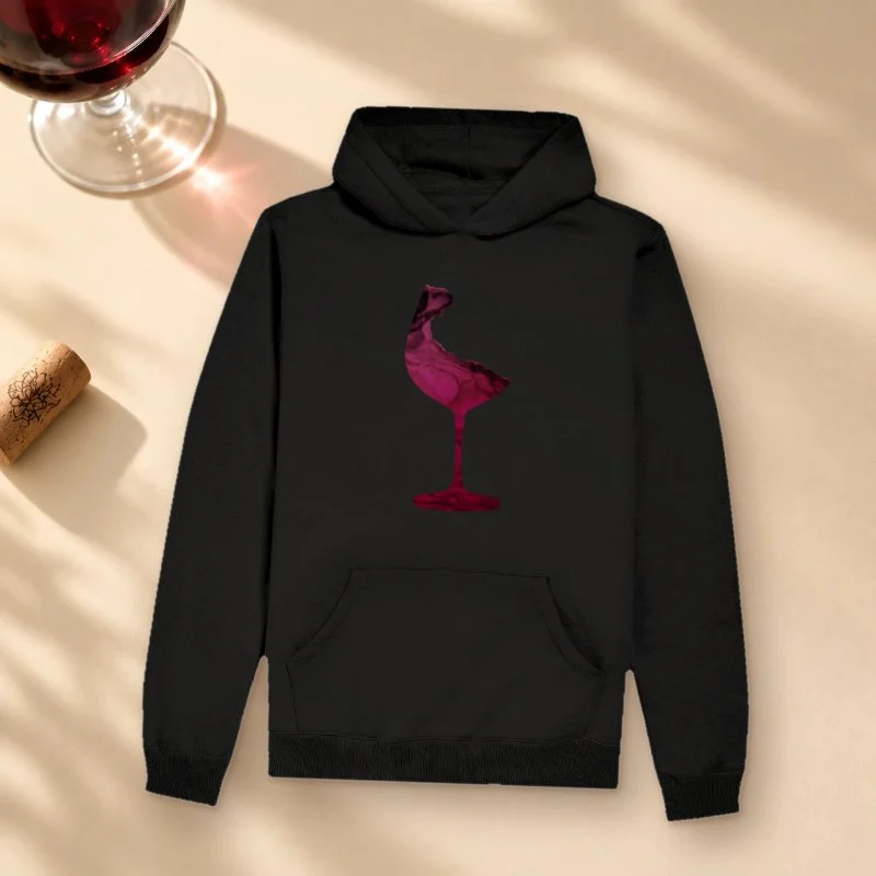 Moletom Vinho Abstrata - Hoodie Moletom