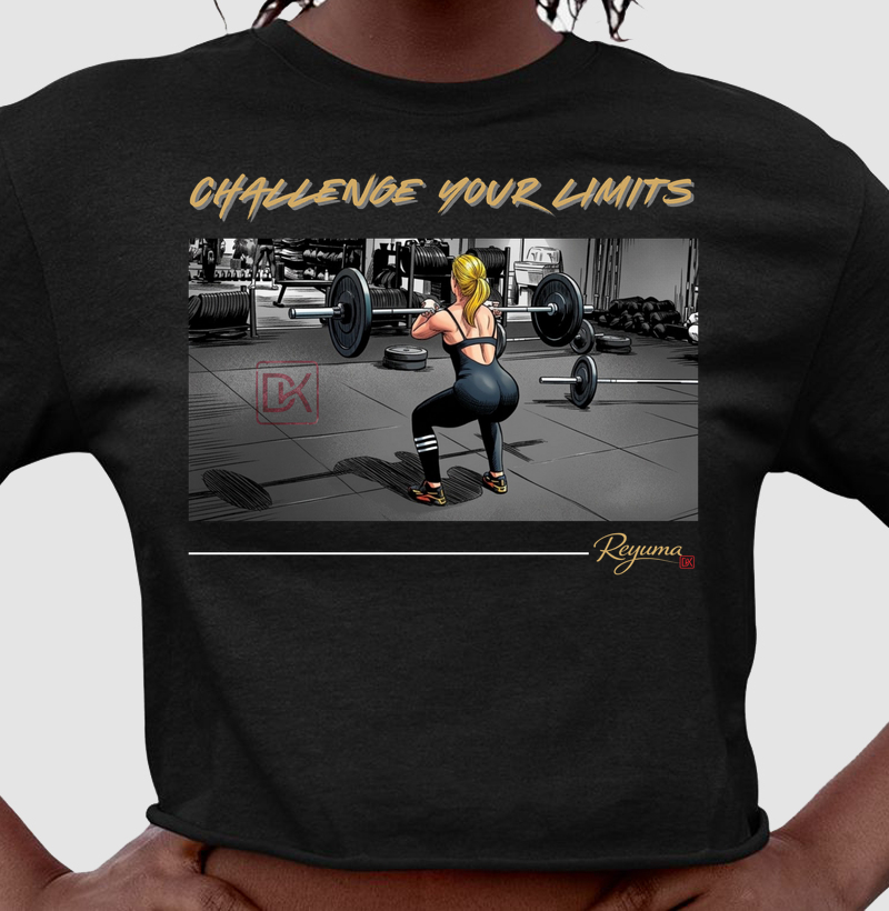 Camiseta Masculina, Feminina, Babylook e Unissex Crossfit “Your Limits” - Cropped