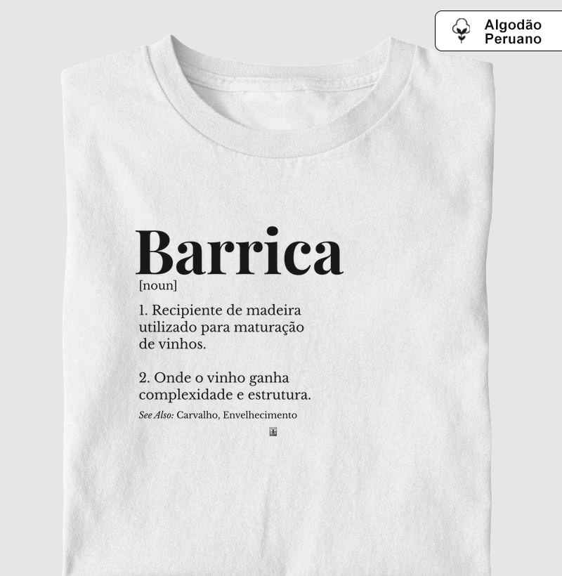 Camiseta Barrica — Wine Dictionary