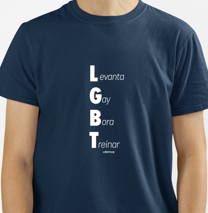 T-shirt - Levanta gay bora treinar