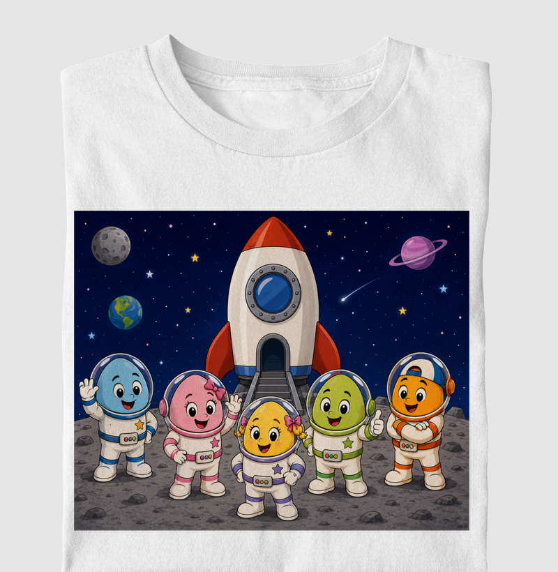 Egg Space - Astronauta #2 - Camiseta Infantil