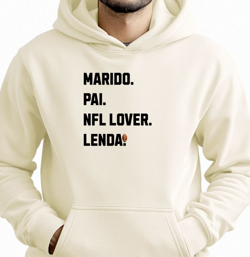Marido. Pai. NFL Lover. Lenda.