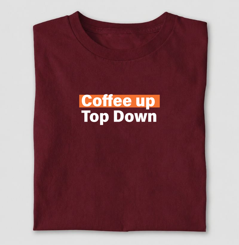 coffee up top down