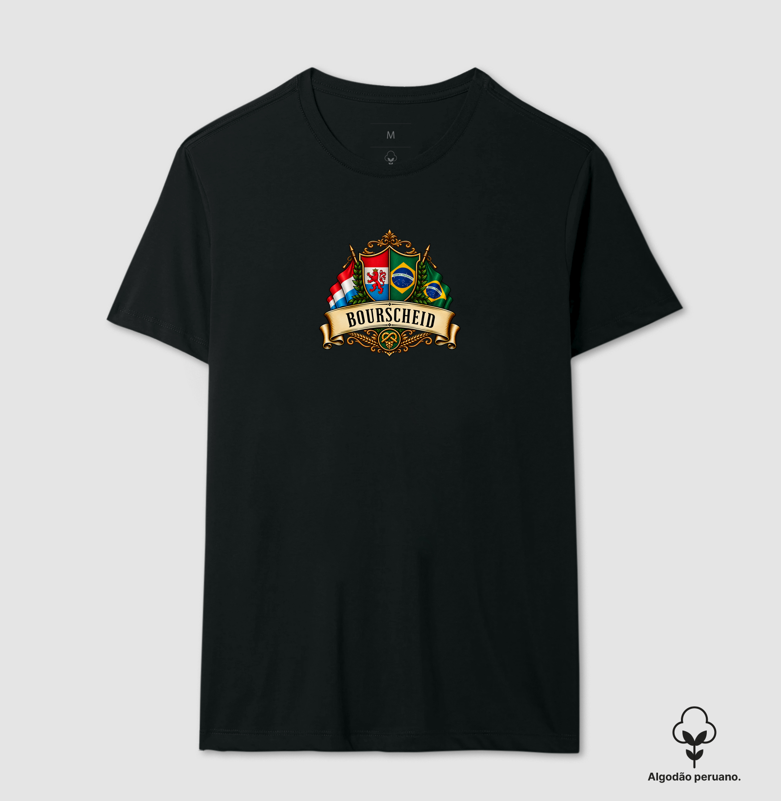  Bourscheid – Herança Luxemburguesa e Brasileira  - Camiseta Algodão Peruano