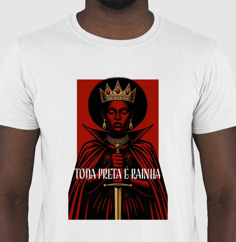 Camiseta Original Toda Preta é Rainha