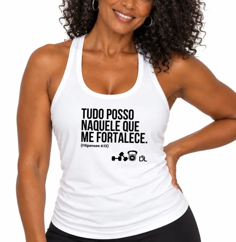 Tudo posso naquele que me fortalece - Regata