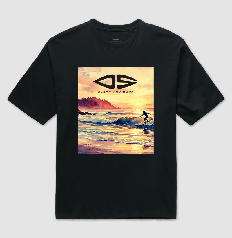 Camiseta Aquarela Long Board