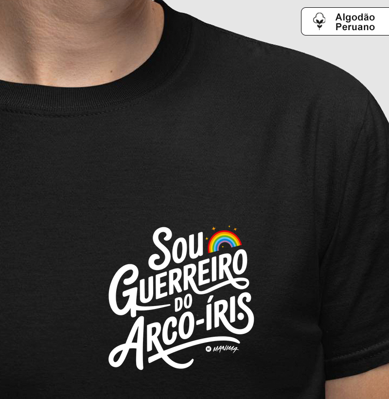 Sou Guerreiro do Arco-Íris Minimalista
