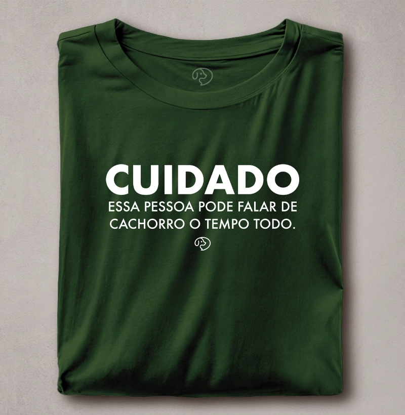 CUIDADO Essa pessoa pode falar de cachorro o tempo todo.