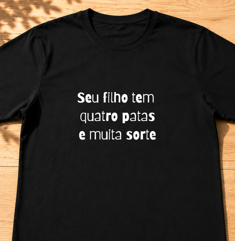 Seu filho tem 4 patas e muita sorte