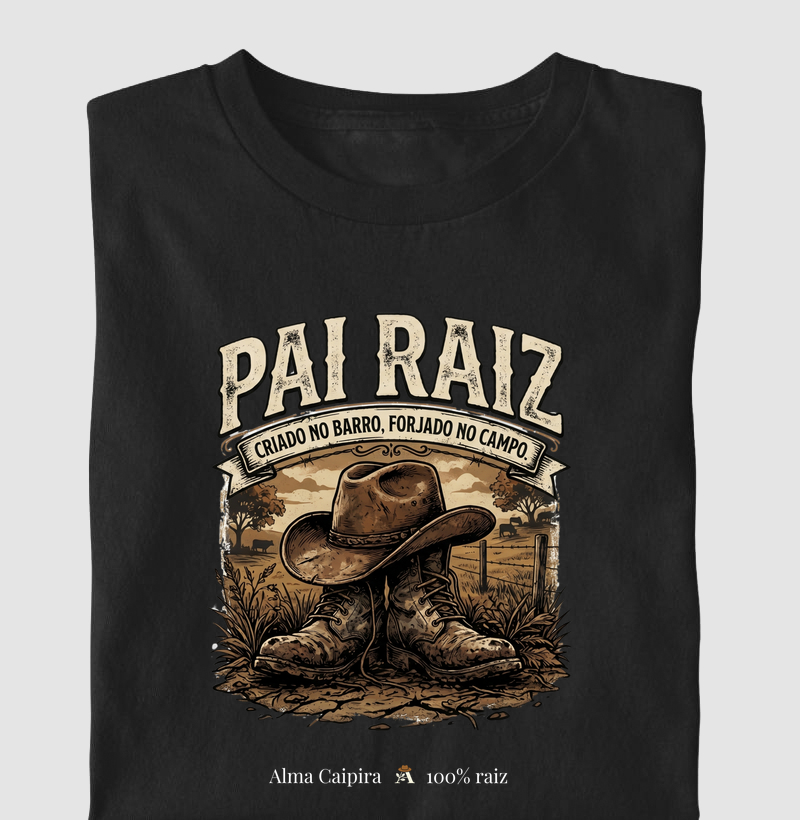 Pai raíz, criado no barro, forjado no campo