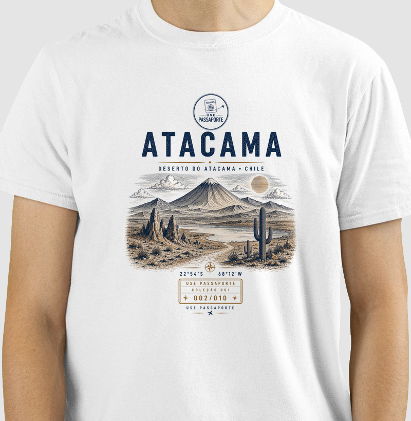 Camiseta Atacama | Coleção 001 • 002/010 | Use Passaporte