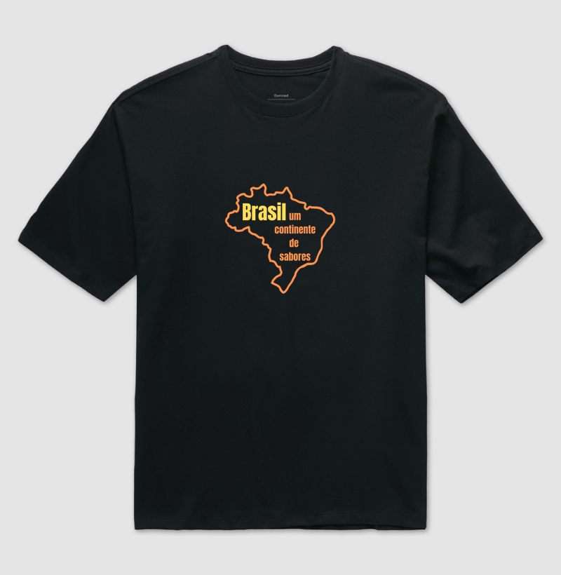 continente de sabores mapa - Camiseta Oversized