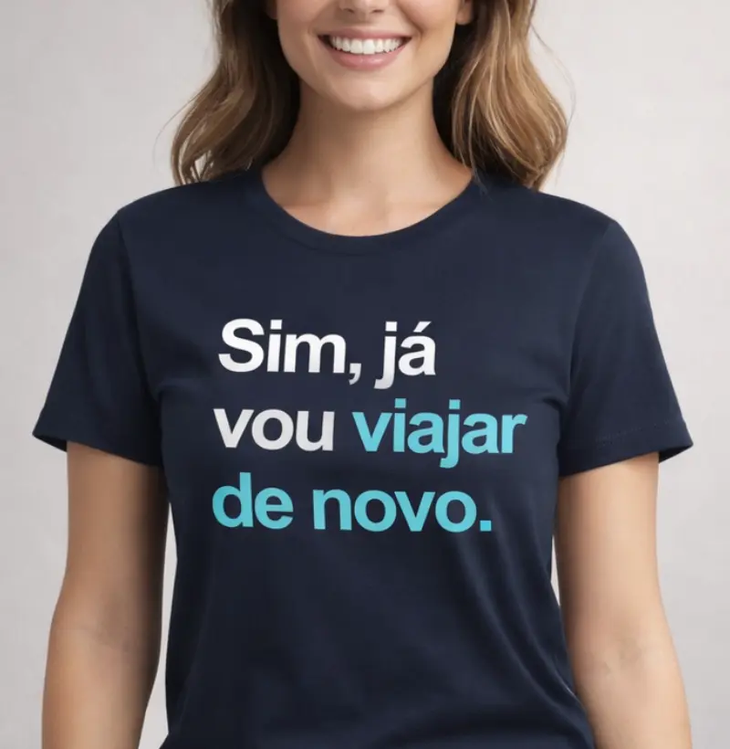 Sim, já vou viajar de novo
