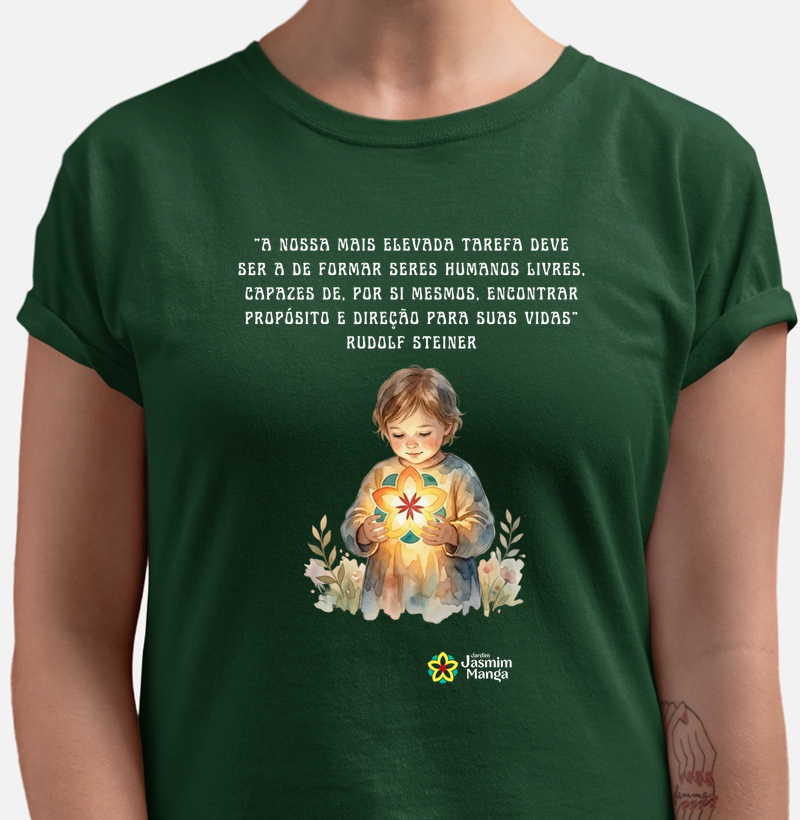 Camiseta Jasmim Manga