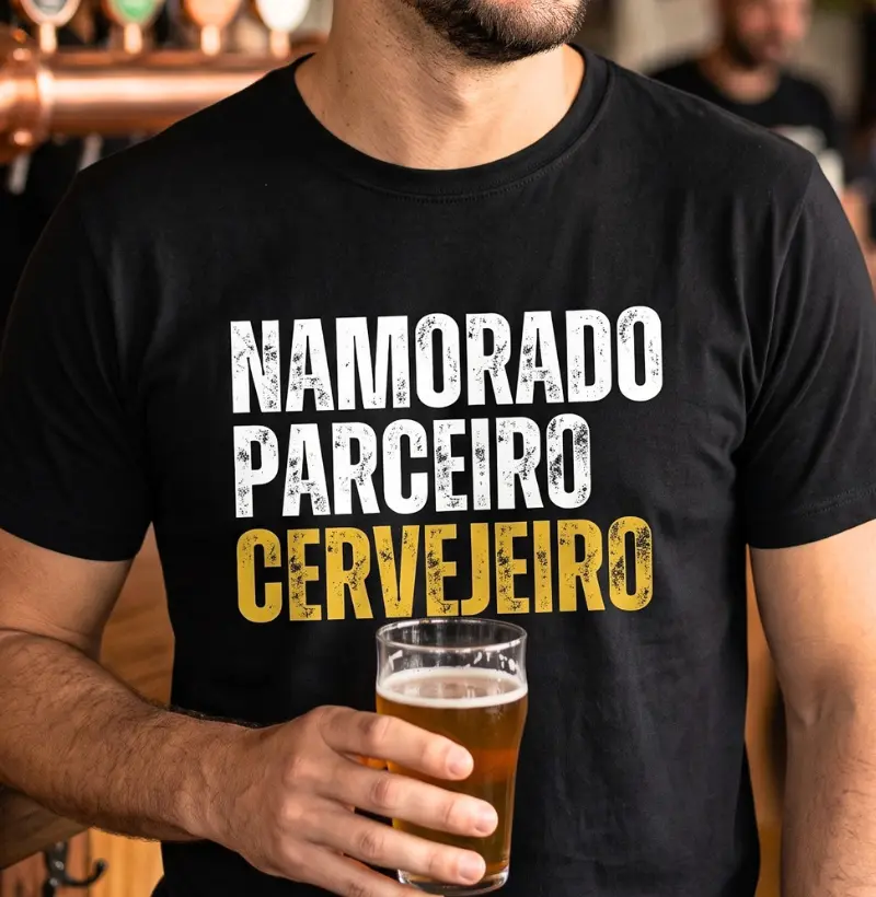 Namorado, Parceiro, Cervejeiro - Camiseta