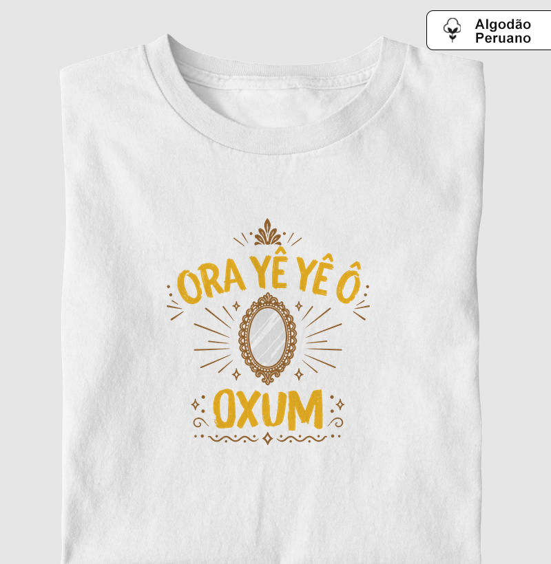 Saudação a Oxum - Camiseta Algodão Peruano