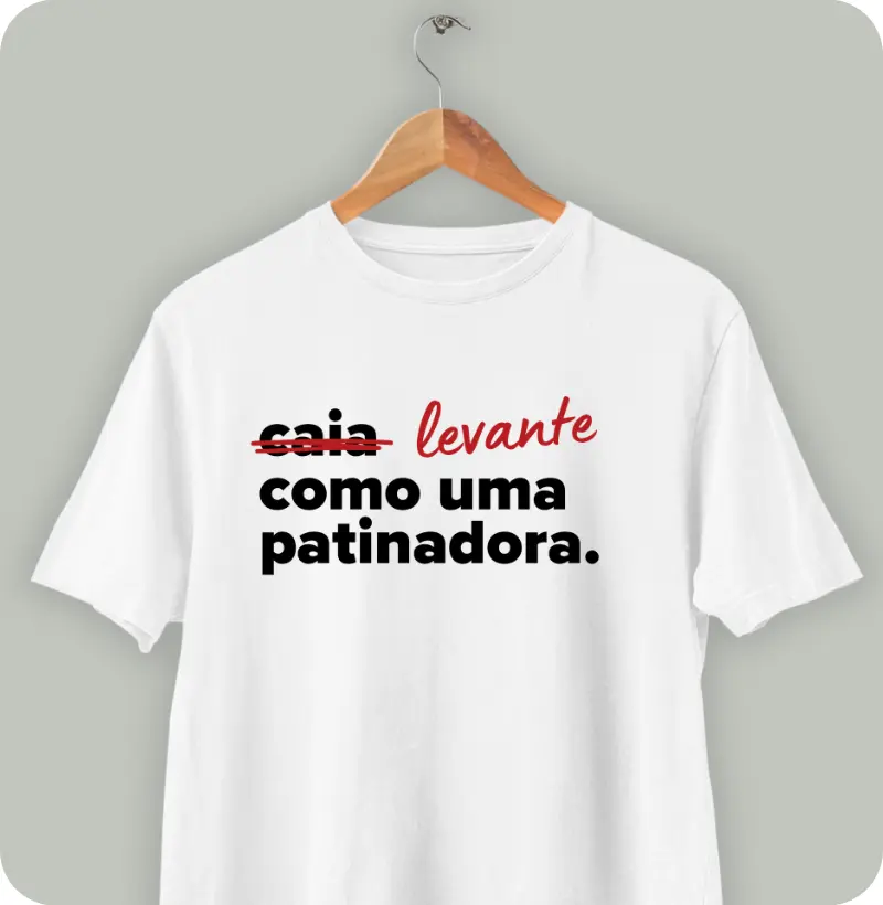 Levante como uma patinadora