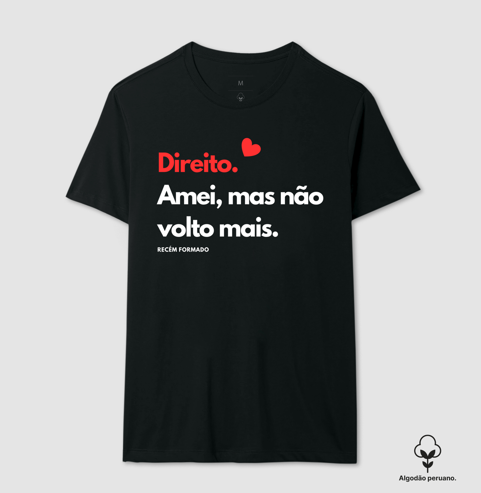 Camiseta em Algodão Peruano Direito