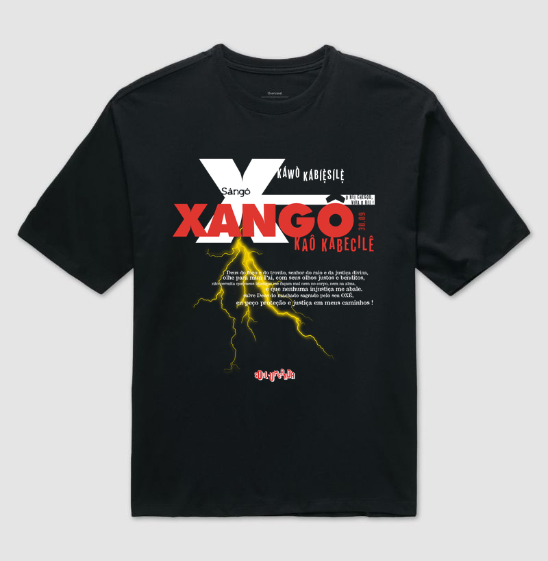 oversized XANGÔ oração unissex
