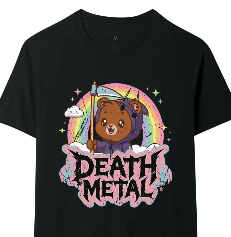 Camiseta Death Metal Kawaii